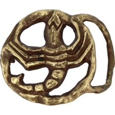 Brass Scorpion Southwest Arachnid Goth Cowboy Cowgirl Western 70 Vtg Belt Buckle