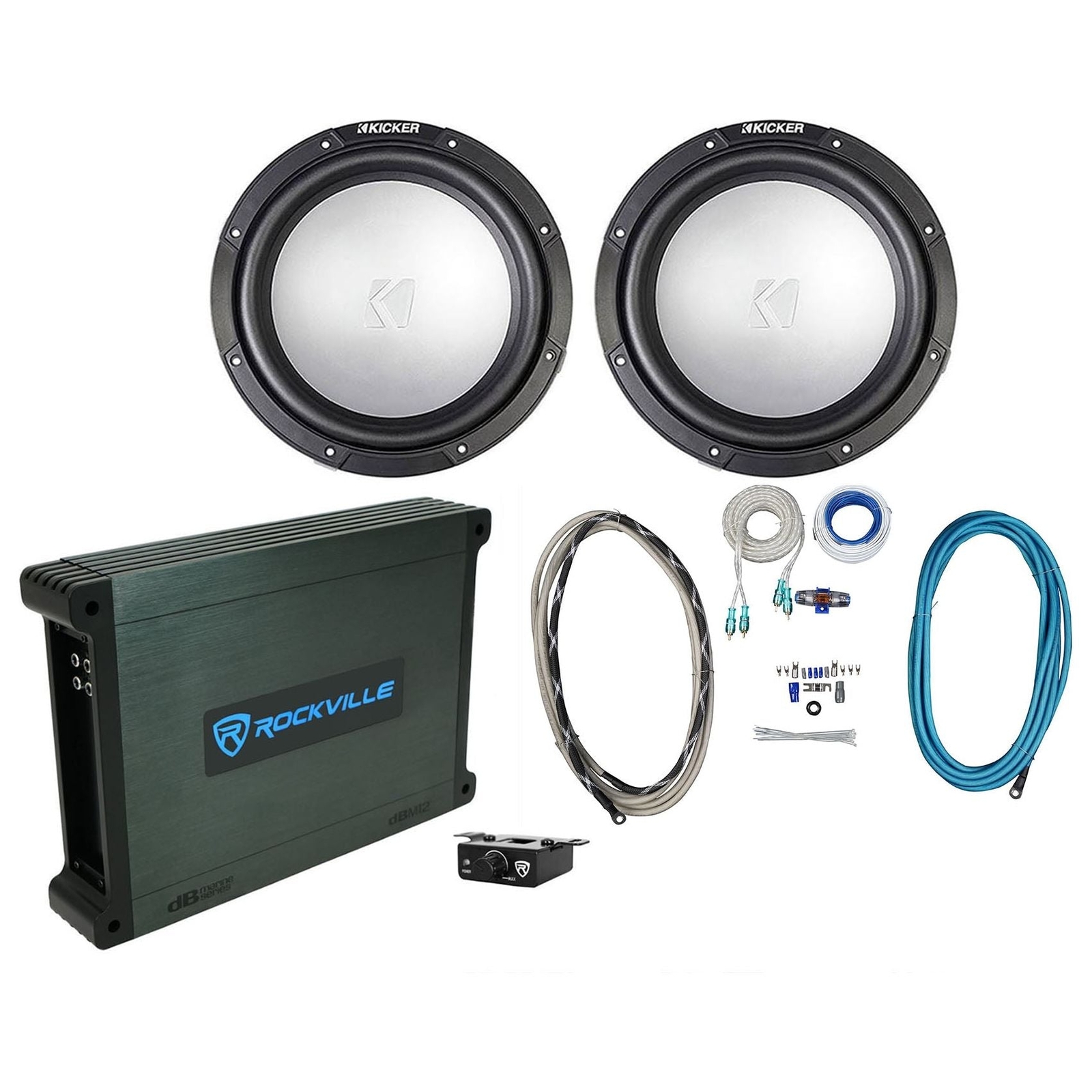 2 KICKER 45KMF104 10 сабвуферов для морских лодок мощностью 350 Вт Усилитель Комплект усилителей 7989000₽