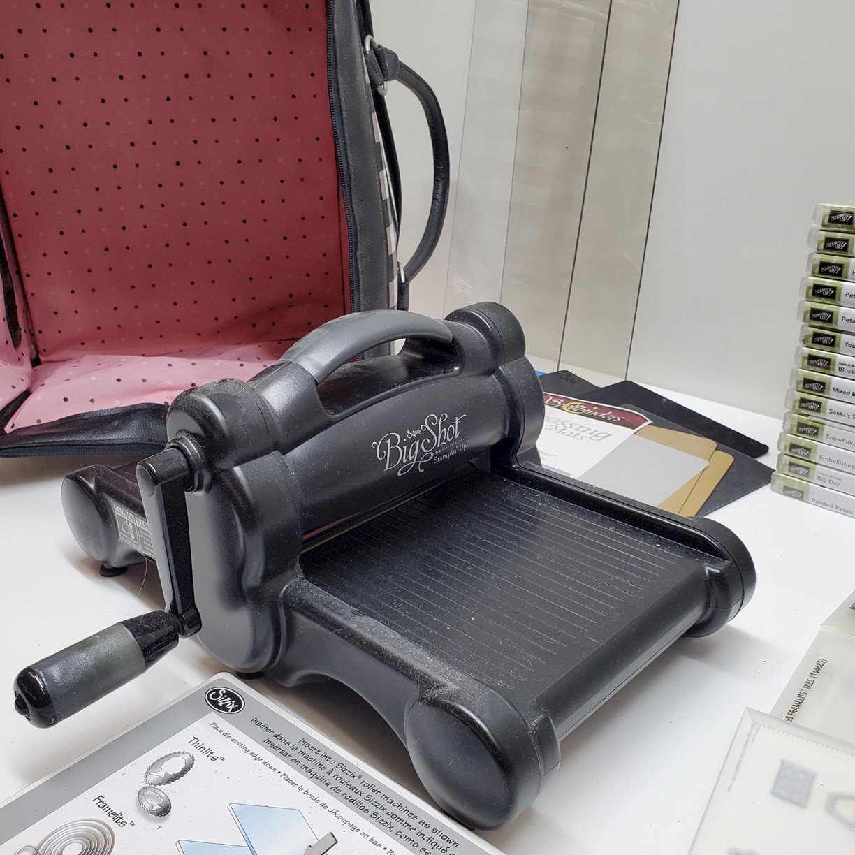 Bundle Big Shot DieCut Machine W/Mixed Lot Stamps & Accs. Untested P/R