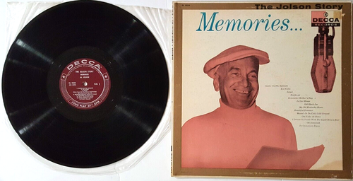 Vintage 1958 Al Jolson - The Jolson Story MEMORIES (Vinyl LP 12" DECCA) Jazz - Picture 3 of 4
