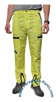 Classic Countdown Parachute Pants 80s Nylon Wet Look Bottoms Cal 