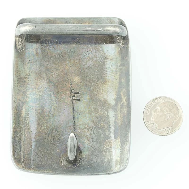 Nativi Americani Cintura Fibbia - Argento Sterling Su Anheuser-Busch Birra - Immagine 4 di 4