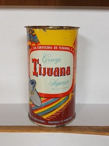 Cerveza Tijuana Superior 12 Oz EMPTY Flat Top Beer Can