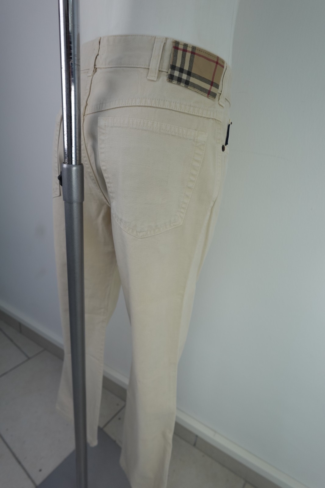 Burberry Men's Trousers Size 32/46 Pant Man Vintage Italy Casual Cotton Slim thumbnail 8