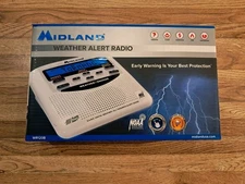 Midland Weather Alert Radio Early Warning Protection Alert WR-120B Open Box