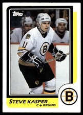 1986-87 Topps STEVE KASPER #97 Boston Bruins