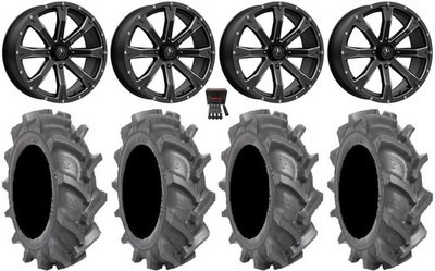 MSA Bounty 18'' Wheels Black 33'' BKT AT 171 Tires Honda Pioneer 1000 / Talon