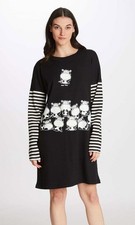 Camicia da notte donna in jersey di cotone caldo Crazy Farm 15759