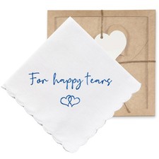 Handkerchief 12x12 Inch Something Blue For Bride Wedding Day Bridal Hankie
