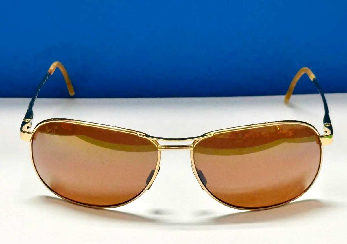 Maui Jim Gold Aviator Sunglasses MJ-276-41 Maui Jim Mavericks Polarized Aviator Sunglasses Gold/Hcl  main image 3