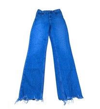 Paige High Rise Cindy Jeans Lovesong Distressed Tuned Hem Size 27 26x26 