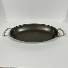Wear-Ever Aluminum Centennial Oval Au Gratin Roaster Broiler Fish Pan 15x9x2 USA