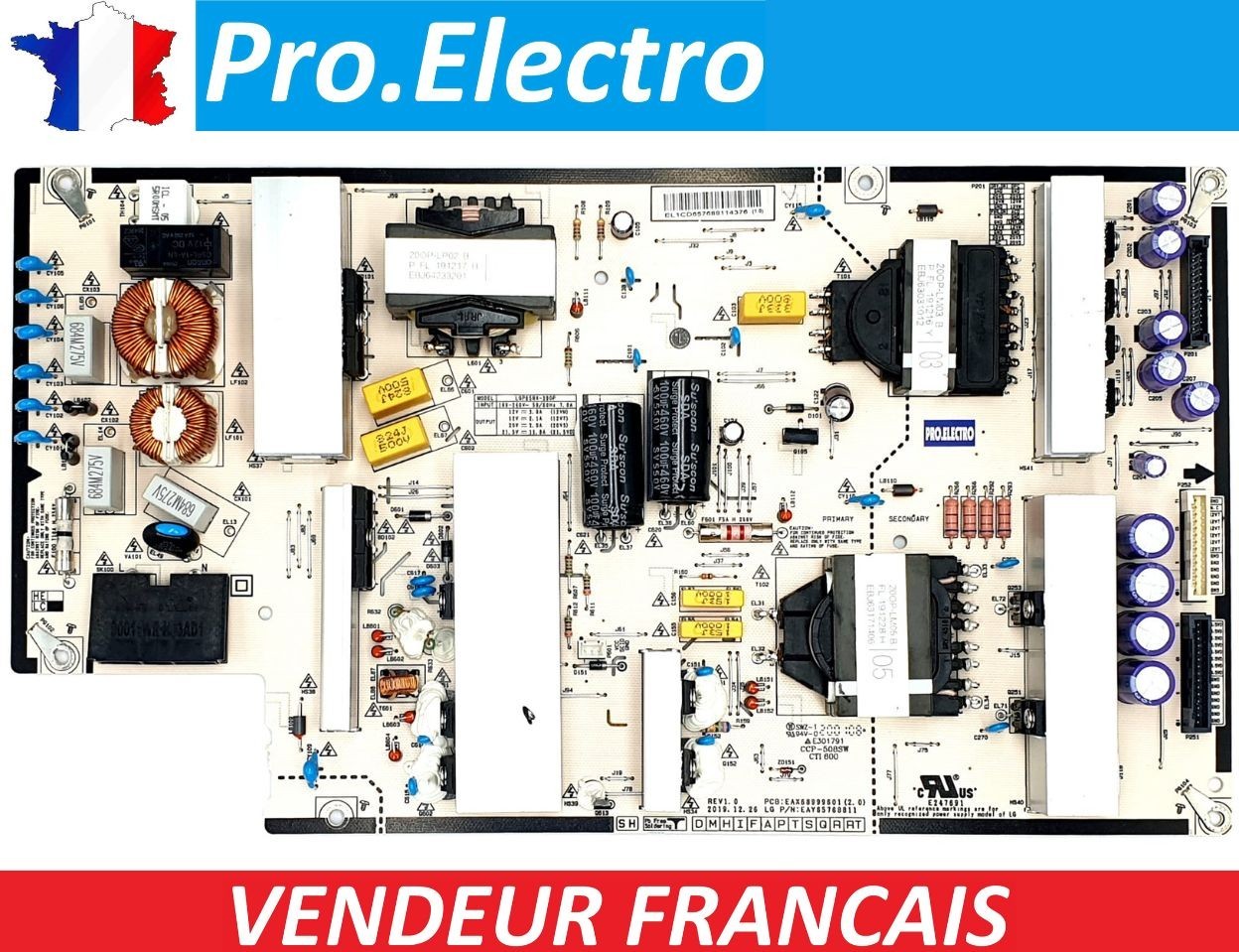 Alimentation TV LG OLED65BXP carte EAX68999601 de remplacement