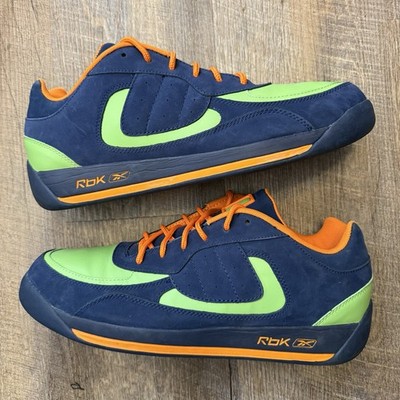 Reebok Round the Way Blue Green Orange 2003 Size 13 Sneakers 4-160611 Kanye READ