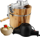 4 Qt Electric Ice Cream Maker Hand Crank Pine Bucket Machine
