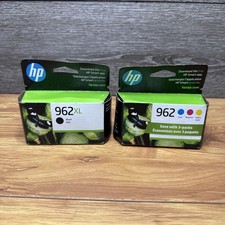 HP 962XL Black 962 Cyan Magenta Yellow Genuine Ink 4 Pack - 05/2025