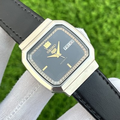Vintage Seiko 5 TV Shape Dial Automatic Japan Made Men's Watch