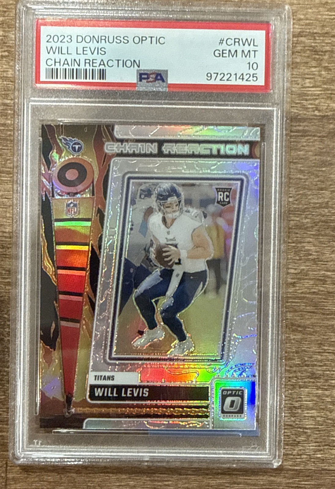 Will Levis Panini Donruss Optic Chain Reaction #CRWL Base