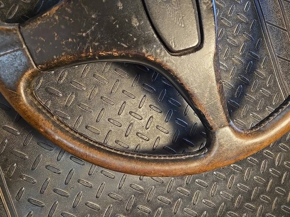 Raro volante Bentley Mulsanne 1988 marrón 3 radios OEM Foto 3 de 4