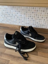 Nike AIR FORCE 1 Nero Bianco Uomo UK 11.