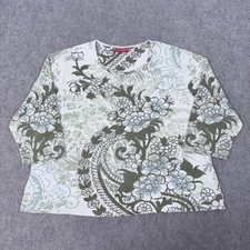 Gloria Vanderbilt 3/4 Sleeve Floral Top Women...