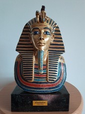 Tutanchamun Maske Museumsreplik  auf Marmorsockel