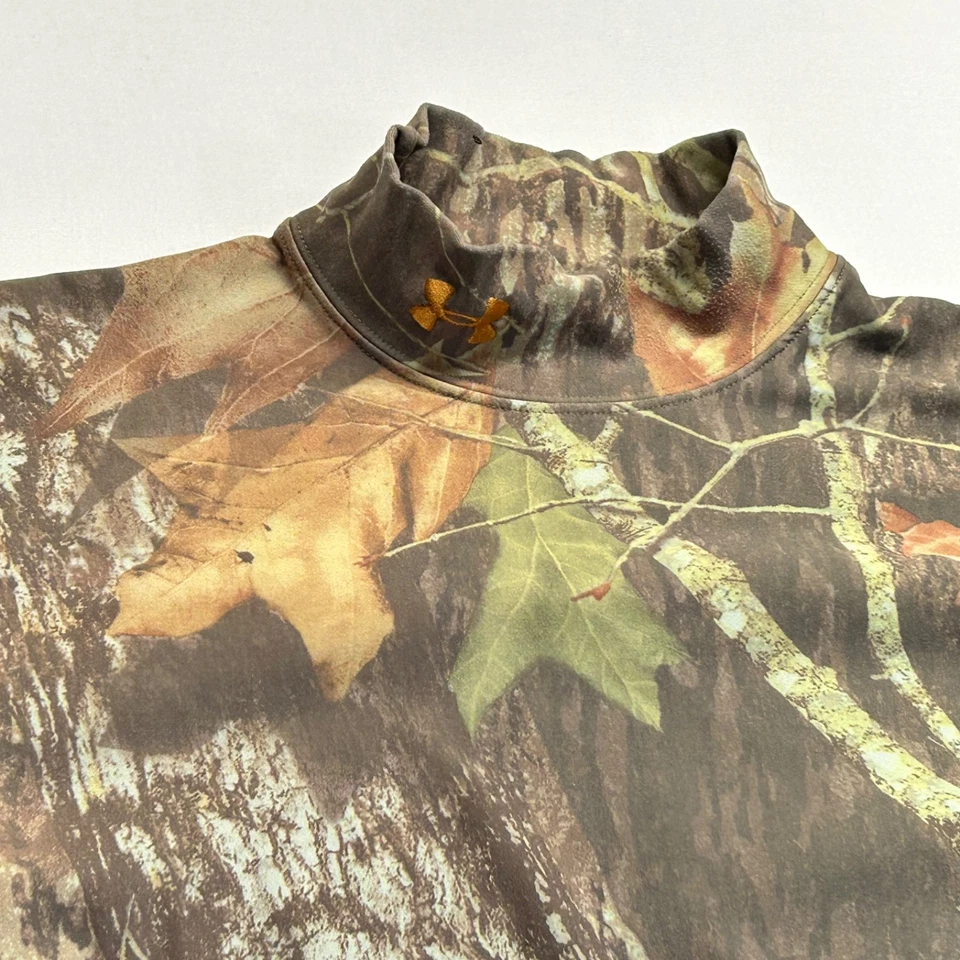 Camisa camuflada Under Armour para hombre Mossy Oak Break Up talla L cálida térmica manga larga Foto 2 de 4
