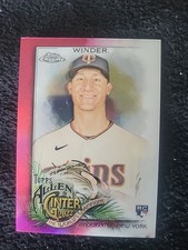 2022 Topps Chrome Allen & Ginter Josh Winder Magenta Refractor #294 112/199 NM