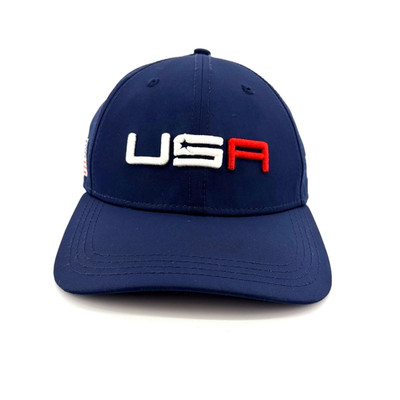 New Era Golf USA 2018 Ryder Cup Embroidered Flag Adjustable Red White & Blue Cap