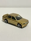 Hot Wheels - Vintage 1985 Mercedes 190E 2.6 - Gold Die Cast 1:64 - Pre Owned