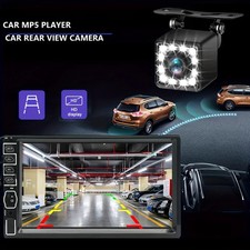 7" Double 2 DIN Car MP5 Player Bluetooth Touch Screen Stereo Radio w/ Camera