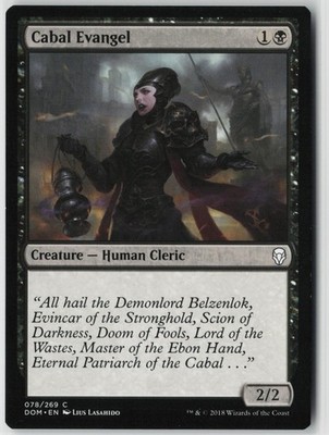 CABAL EVANGEL 78 COMMON DOMINARIA MAGIC: THE GATHERING LP