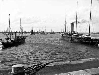 Harbour, Kingstown, Co. Dublin c1900 Ireland OLD PHOTO