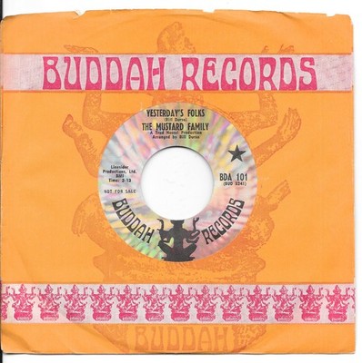 THE MUSTARD FAMILY Yesterday's Folks/African Sunshine on Buddah psych 45 HEAR