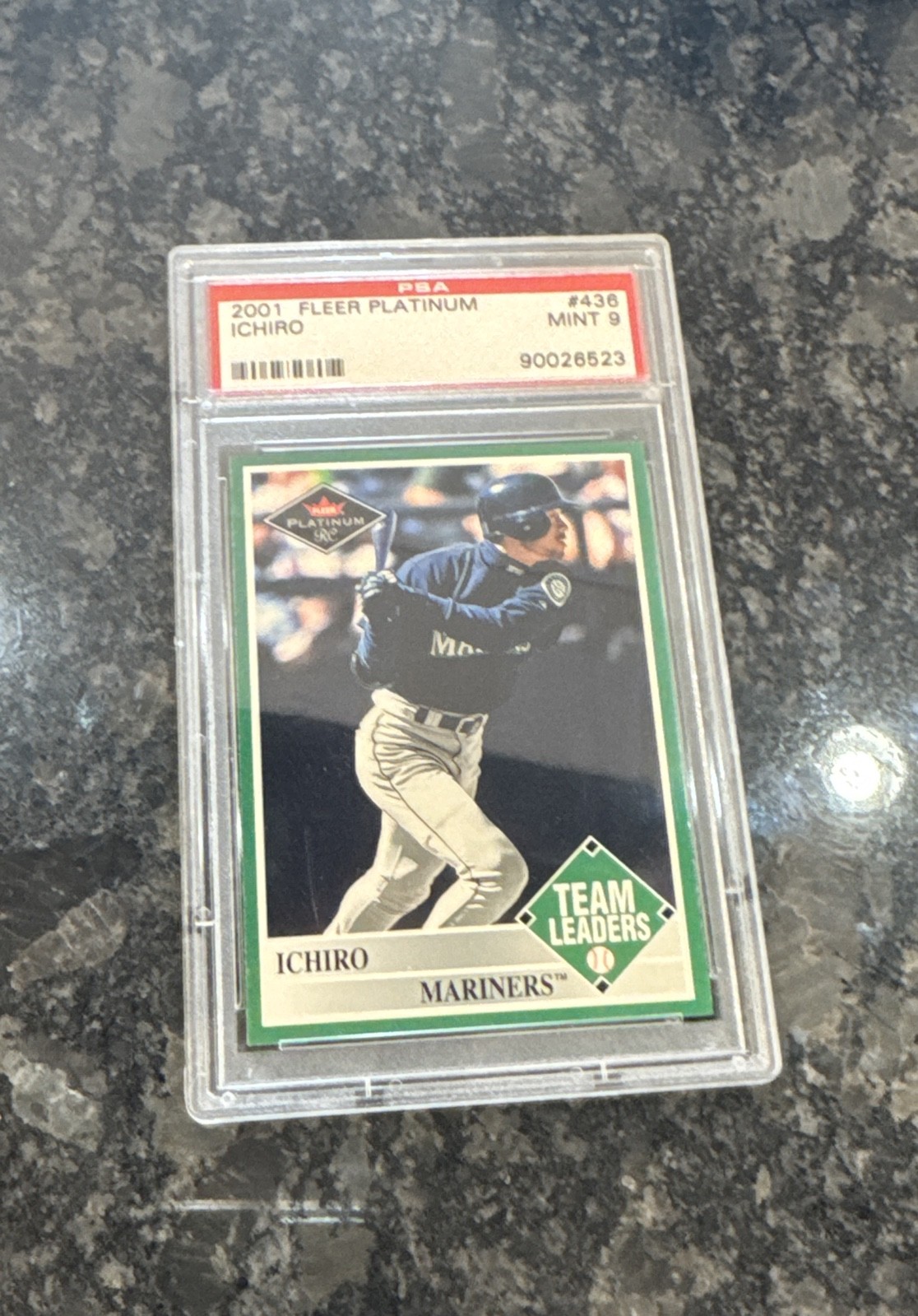 2001 Fleer Platinum - Team Leaders Ichiro Suzuki #436 (RC) PSA 9