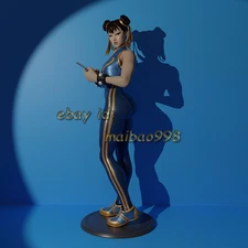 1/8 Scale Chun-Li 3D Print Garage Kit Figure Model Kit Unassemble Unpainted GK