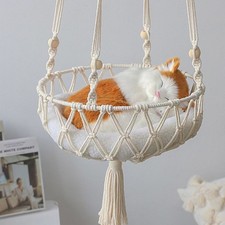 Well-Crafted Reliable Quick-Install Hand-Woven Cotton Rope Semi-Enclosed Cat Bed