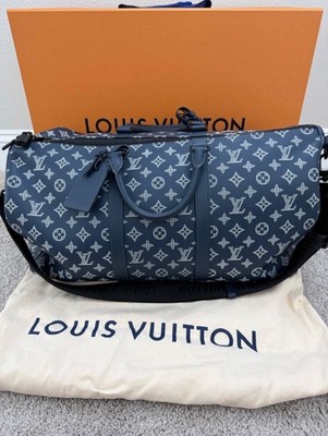 Louis Vuitton Navy Keepall 50 Luggage- Duffle Bag. Excellent Condition