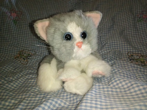 2000 Kitty Kitty Kittens By Tyco Purs "Smokey" Very Fluffy, Nose Replacement - Picture 1 of 10