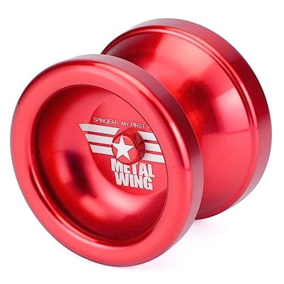 Spin Gear Step 3 Metal Wing Metal Yo-Yo Size D Red for Beginners
