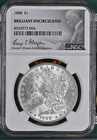 1888 Morgan Silver Dollar NGC BRILLIANT-UNCIRCULATED GEORGE T. MORGAN SIGNATURE