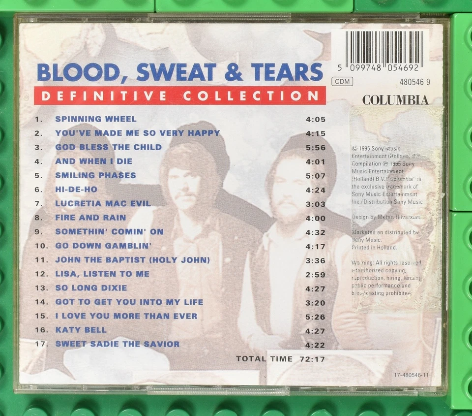 Blood Sweat & Tears - Definitive Collection - Columbia - CD - Bild 2 von 4