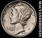 1943-D Mercury Dime - FSB Choice Gem Brilliant Uncirculated+++  Lustrous  #G7134