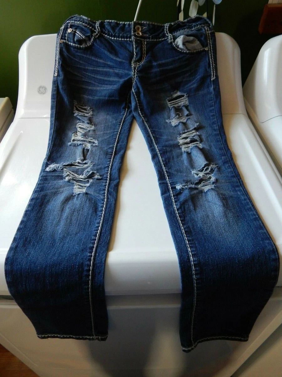 2 Pair Rue 21 Premiere Distressed Jeans Size 7 8 RN 70829 eBay