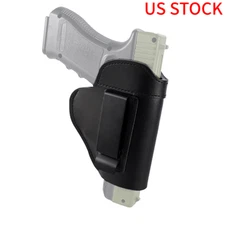 US Right Hand Tactical Leather IWB Holster Concealed Carry Holster for Glock 17