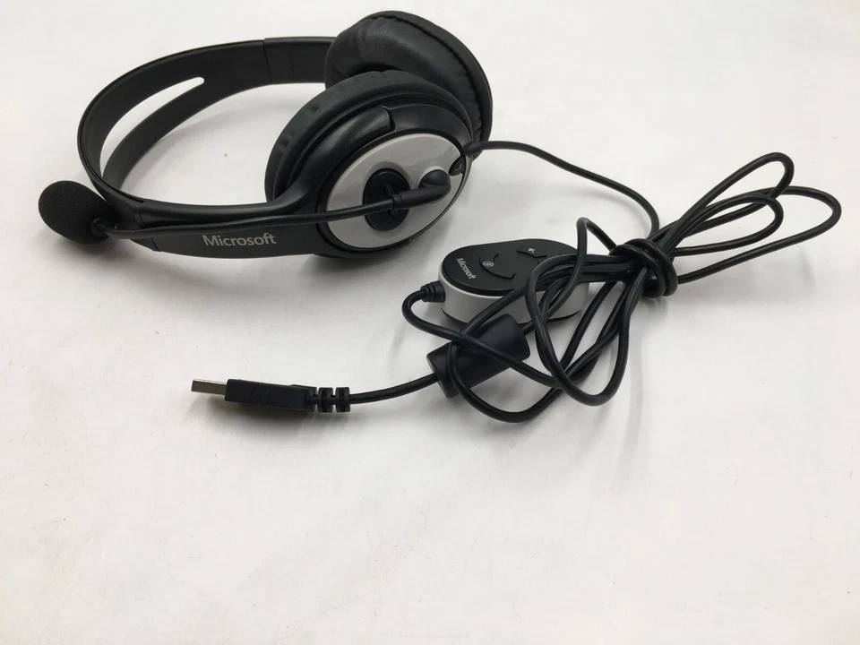 Microsoft LifeChat LX-3000 Model 1084 USB Wired Stereo Headset w/ FREE SHIPPING - Image 3 of 4