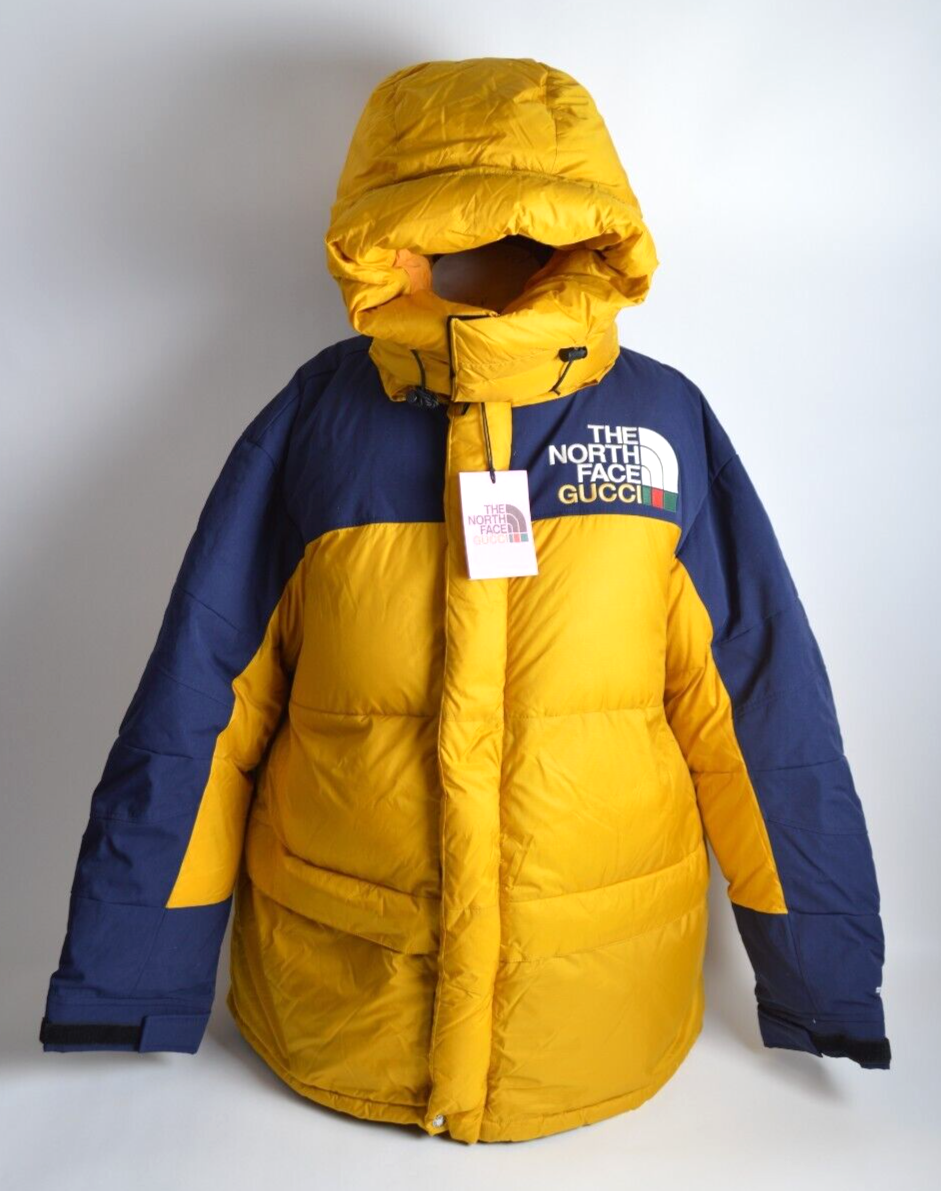 THE NORTH FACE x GUCCI ダウンジャケット S 人気話題注目コラボ！GUCCI x THE NORTH FACE DOWN JACKET BROWN