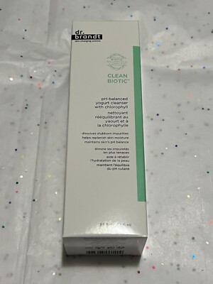 DR. BRANDT CLEAN BIOTIC PH-BALANCED YOGURT CLEANSER  (3.5oz/NIB/Sealed)