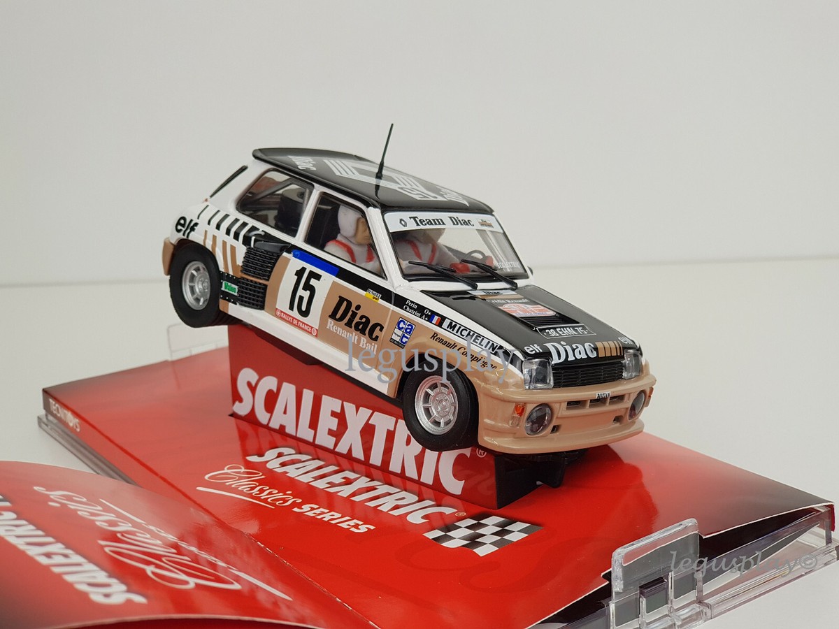 SCALEXTRIC Originale - Auto Slot Scala 1:32 (Renault 5 Turbo Pure) – Perfetta Per Il Circuito