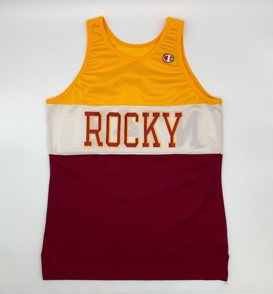 Vintage 80s 90s Champion Mens Large Color Block Mesh Tank Top